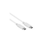 Cable usb - c vers usb - c blanc