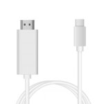 C�ble usb - c vers hdmi 4k (2 m�tres) blanc