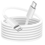 Cble usb - c vers lightning 2m modle must havz charge et transfert rapide grab 'n go blanc