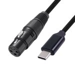 C�ble usb c vers xlr , c�ble de microphone usb c type c m�le vers xlr mic link studio audio cord (2m ...