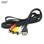 Câble usb a femelle vers 3 rca, adaptateur audio et vidéo, cordon de 1. 5m, pour tv, pc, aux Câble usb a femelle vers 3 rca, adaptateur audio et vidéo, cordon de 1. 5m, pour tv, pc, aux