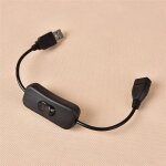 C�ble usb m�le - femelle, en cuivre, c�ble de commutation on - off, bascule, ligne �lectrique de lampe ...