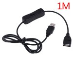 C�ble usb m�le vers femelle de 1m, interrupteur marche / arr�t, bascule, ligne �lectrique pour lampe ...