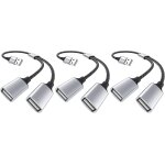 Cble usb rpartiteur, cble y rpartiteur double usb 2. 0, adaptateur 1 mle vers 2 femelle extension ...