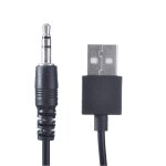 Câble usb to dc pour écouteurs, prise jack audio auxiliaire mâle 3, 5 mm vers usb 2. 0 mâle pour casque ... Câble usb to dc pour écouteurs, prise jack audio auxiliaire mâle 3, 5 mm vers usb 2. 0 mâle pour casque ...
