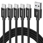 Cable usb vers usb c 1m lot de 5, cble usb c pour iphone 15 / 16 plus pro max, pour samsung galaxy, ...