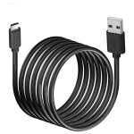 Cble usb vers usb - c noir 1m pour tlphone, produit officiel motorola noir