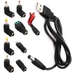 Cable usb vers dc 5v, cble usb vers dc d'alimentation, 9 - en - 1 dc adaptateur alimentation 5. 5 x ...