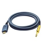 Cble usb vers guitare, interface mle vers jack 6. 35mm, accessoires de guitare lectrique, connecteur ...