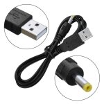 Cble usb vers jack 5v 1a de 80cm, 4. 0x1. 7mm, connecteur pour alimentation sony psp
