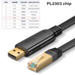 Câble usb vers rj45 pour console, adaptateur série rs232 pour ordinateur portable, routeur placard, convertiss ... Câble usb vers rj45 pour console, adaptateur série rs232 pour ordinateur portable, routeur placard, convertiss ...