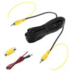 Câble vidéo rca double blindage amélioré de 6 m pour connecter un moniteur et une caméra de recul, rallonge ... Câble vidéo rca double blindage amélioré de 6 m pour connecter un moniteur et une caméra de recul, rallonge ...