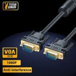 Cble vido vga 3 + 6, qualit d'image hd 1080p, convient aux ordinateurs portables, moniteurs de tlvision, ...