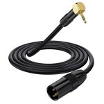 Cble xlr  angle droit 90 3, 5 mm vers xlr vers 3, 5 mm - cble adaptateur mini jack stro vers xlr ...