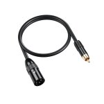 C�ble xlr vers rca, c�ble audio asym�trique rca m�le vers xlr m�le pour amplificateur, table de mixage ...