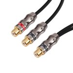 Câble en y, adaptateur rca femelle vers 2 rca femelles, répartiteur vidéo / audio, 10 (25 cm) Câble en y, adaptateur rca femelle vers 2 rca femelles, répartiteur vidéo / audio, 10 (25 cm)