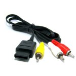 C�ble zedlabz 1, 8 m composite rca av tv pour nintendo gamecube (gc), n64 et super nintendo (snes)