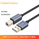 Cablecreation cāble d'imprimante usb usb 2. 0 a māle vers b māle scanner cordon compatible pour hp cannon ... Cablecreation cāble d'imprimante usb usb 2. 0 a māle vers b māle scanner cordon compatible pour hp cannon ...