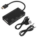 Cabledeconn cble convertisseur adaptateur hdmi vers dvi 4k / vga / hdmi 4k / audio 4 en 1 pour pc / ...