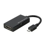 Cabling� micro usb m�le vers hdmi femelle adaptateur mhl - noir pour samsung - htc evo 3d - 4g sensation ...
