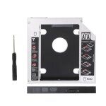 Caddie de 2me disque dur 12. 7mm 3. 0 2. 5 pouces ssd, botier pour ordinateur portable dvd impair / ...