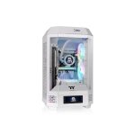 Caja pc thermaltake mini tower spcc blanco ventana lcd usb - c soporte mini - itx