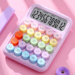 Calculatrice  clavier mcanique colore, clavier standard pour le bureau et l'ducation, fonctions de ...