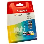Canon - cli - 526 - cartouche d'encre d'origine - pack de 3 - cyan, magenta, jaune