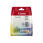 Canon cli - 8 multipack - pack de 3 - jaune, cyan, magenta - originale - rservoir d'encre - pour pixma ...