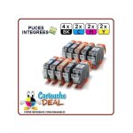 Canon pgi - 5 cli - 8 : lot 10 cartouches compatible pour pixma mp500 mp530 mp600 mp610 mp800 mp800r ...