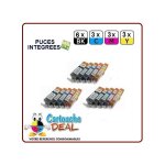 Canon pgi - 525 cli - 526 : lot 15 cartouches compatible pour pixma mg5150 mg5300 mg5350 mg6150 mg6250 ...