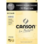 Canson papier a dessin couleur  mi - teintes , format a3,
