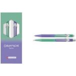 Caran d'ache schreibger�te - set borealis, gr�n / violett inhalt: 1 kugelschreiber, strichst�rke: m, ...