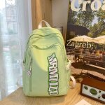 Cartable tudiant amricain rtro college tudiant cartable femme grande capacit sport sac a dos voyage ...