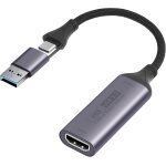 Carte d'acquisition vido 4k hdmi, full hd 1080p carte de capture 4k hdmi vers usb c 3. 0 avec usb adaptateur ...