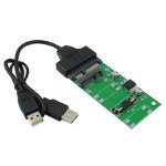 Autre carte adaptateur msata vers sata 1. 8  , 7 + 15 broches, cble sata vers usb2. 0 nipseyteko