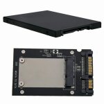 Carte adaptateur msata vers sata, universelle, 2. 5 pouces, standard, en alliage d'aluminium, bo�tier ...
