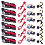 Carte adaptateur usb 3. 0 pci e riser ver 009s express, 1x 4x 8x 16x, 15 broches vers 6 broches, câble ... Carte adaptateur usb 3. 0 pci e riser ver 009s express, 1x 4x 8x 16x, 15 broches vers 6 broches, câble ...