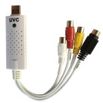 Carte de capture audio et vido uvc usb2. 0 pour windows mac, pour convertir tv analogique, vhs, hi8, ...