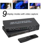 Carte de capture vido hdmi 4k 4x1, multicuiseur avec usb 3. 0, commutateur sans couture pour appareil ...