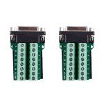 Carte de circuit imprim�, 2x db15 d - sub vga 15 broches femelle adaptateur jack terminal