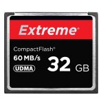Carte compact flash 32 go - vitesse de lecture 400x, jusqu'� 60 mo / s -