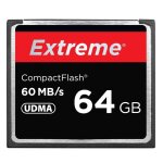 Carte compact flash 64 go - vitesse de lecture 400x, jusqu'� 60 mo / s -