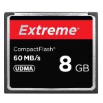Carte compact flash de 8 go - vitesse de lecture 400x, jusqu'à 60 mo / s Carte compact flash de 8 go - vitesse de lecture 400x, jusqu'à 60 mo / s
