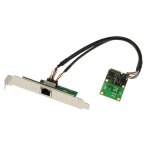 Carte controleur mini pci express (minipcie) - 1 port lan gigabit ethernet - chipset intel 82574