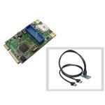 Carte contr�leur minipcie (mini pci express) - 2 ports usb3 superspeed 5gbps + cordons usb
