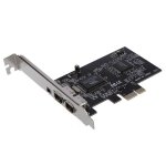 Carte contrôleur pour ordinateur de bureau, pci express x1 pci - e firewire 1394a ieee1394, 3 ports Carte contrôleur pour ordinateur de bureau, pci express x1 pci - e firewire 1394a ieee1394, 3 ports