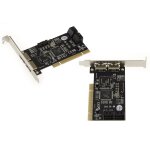Carte contrleur pci 4 + 2 ports sata esata - chipset sil3114 - disques indpendants ou en grappe raid ...