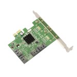 Carte contr�leur pci express (pci - e) - 4 ports sata 3 (sata iii) - chipset marvell 88se9215 - high ...