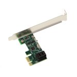 Carte contrôleur pcie 2. 0 1x avec 2 ports sata 3 6g. format compact, avec chipset asm1061. fournie avec ... Carte contrôleur pcie 2. 0 1x avec 2 ports sata 3 6g. format compact, avec chipset asm1061. fournie avec ...